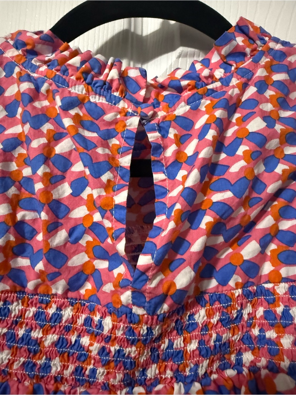 THML Smocked Flutter Sleeve Top- M - Picture 6 of 7